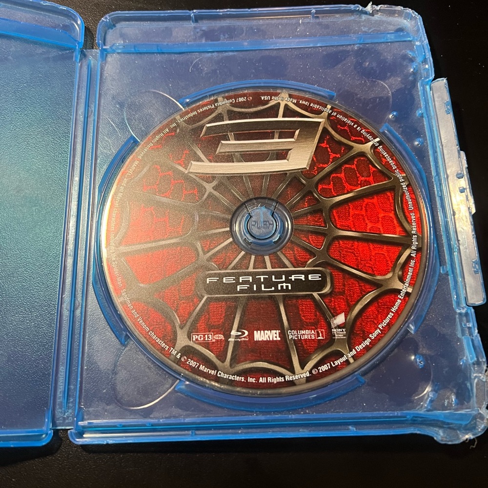Spider-Man 3 Blu-ray Disc in Blue Case